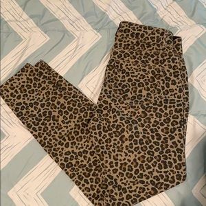 Cheetah print pants